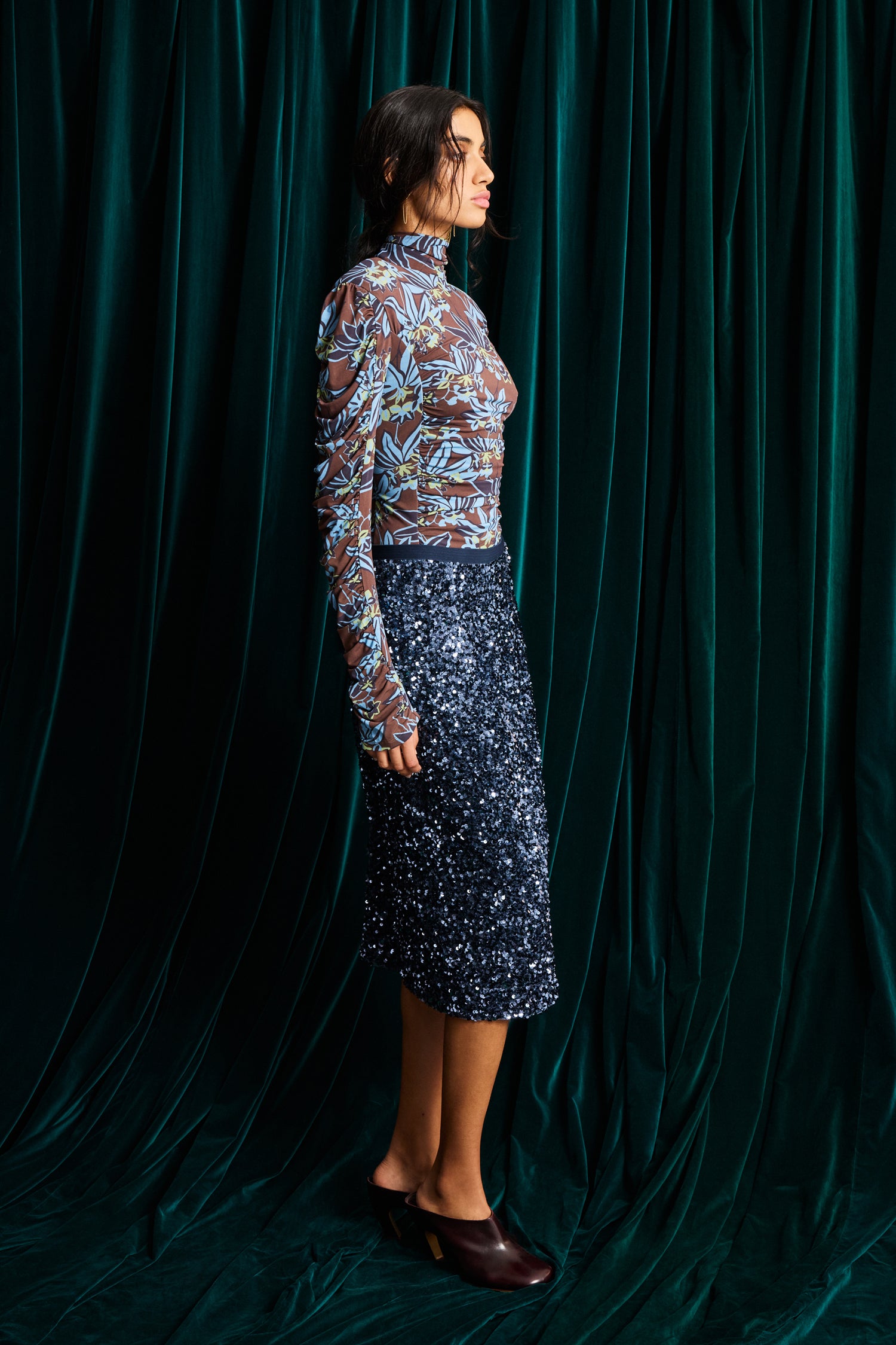 Alemais Ellie Sequin Skirt - Image 3