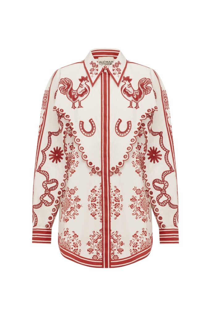 Alemais Giddy Embroidered Shirt - Image 1