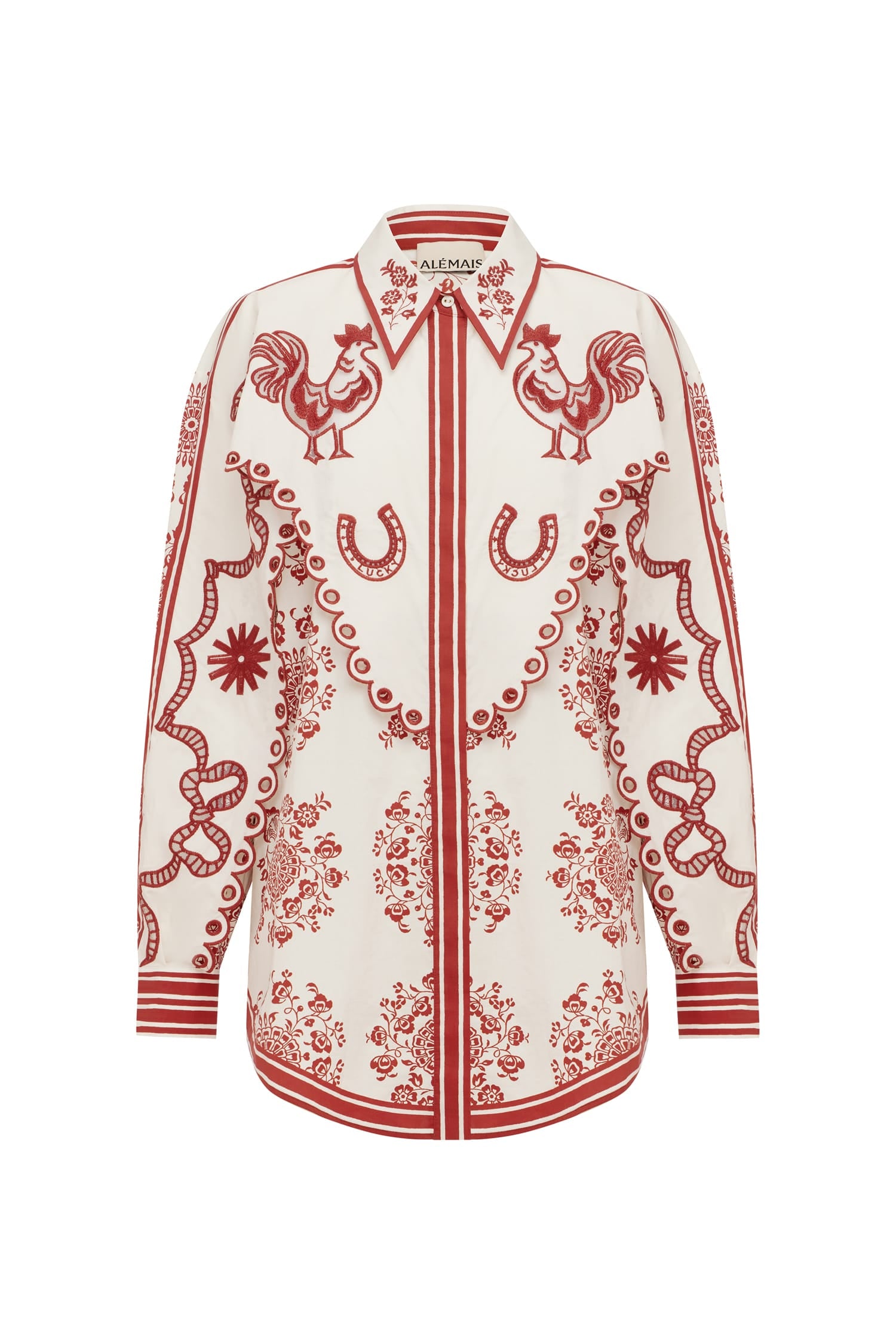 Alemais Giddy Embroidered Shirt - Image 1