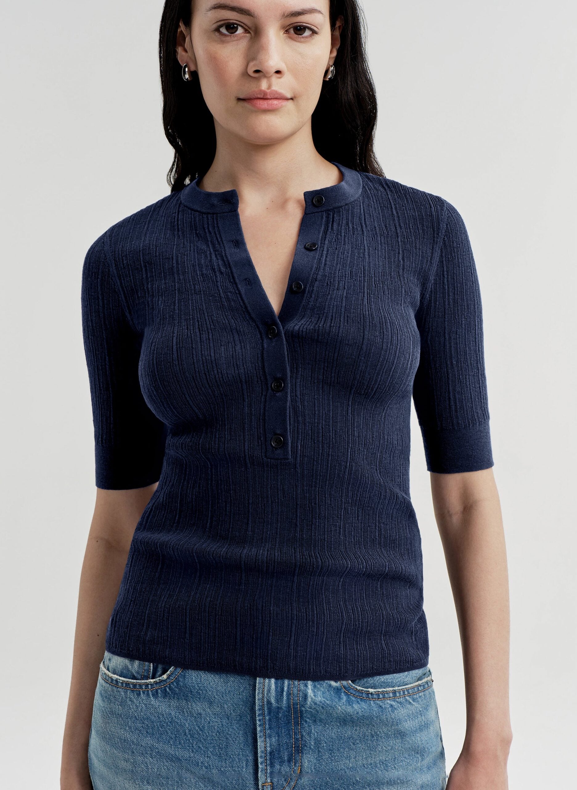 A.L.C. Fisher Fine Cotton Knit Top - Image 2