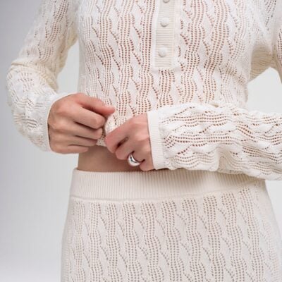 A.L.C. Estelle Silk Cotton Knit Top - Image 2