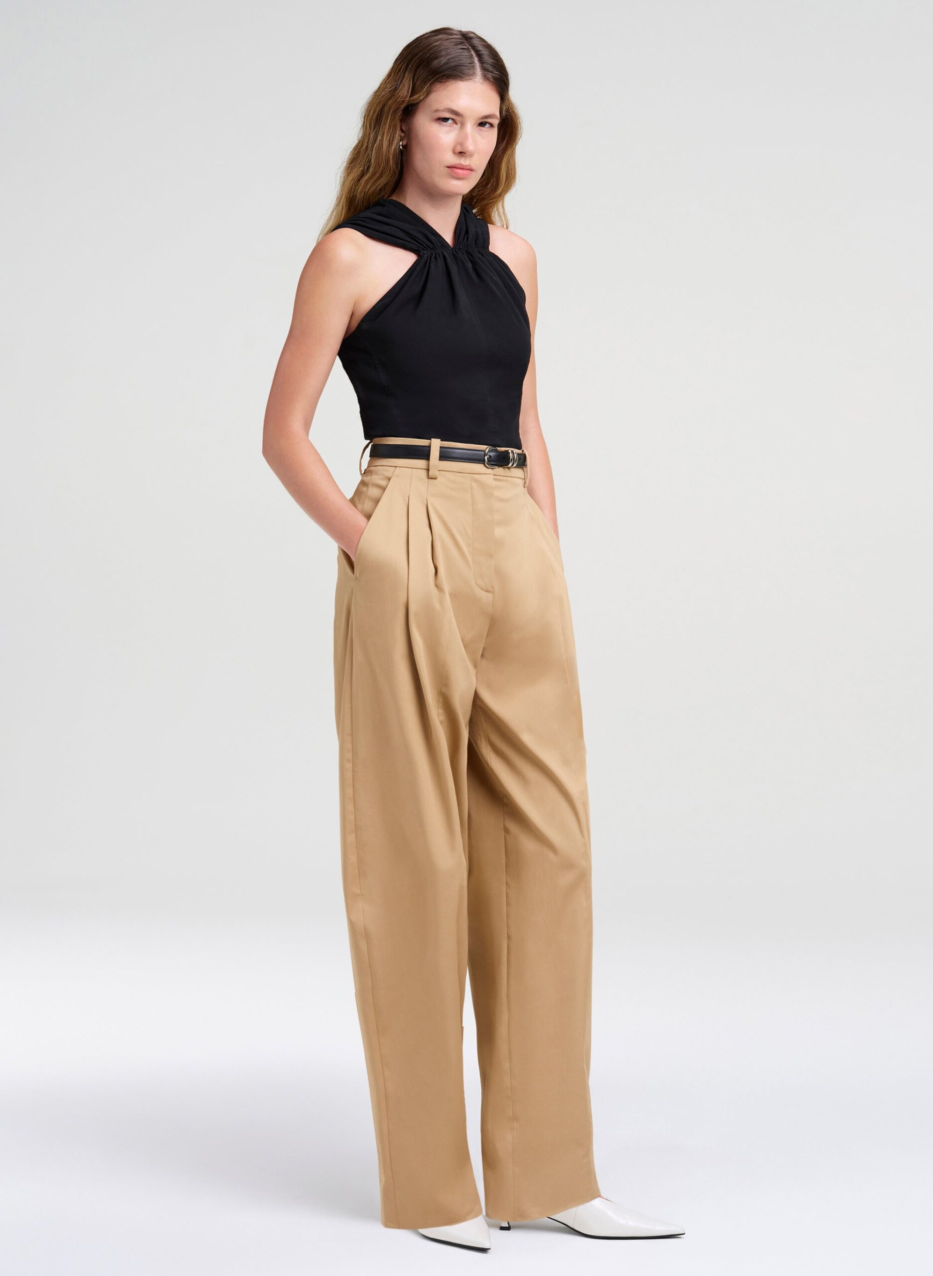 MNALC041026031052012_3 A.L.C. Elouise Stretch Linen Top - Image 3