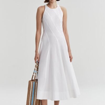 A.L.C. Daisy Striped Raffia Tote - Image 2