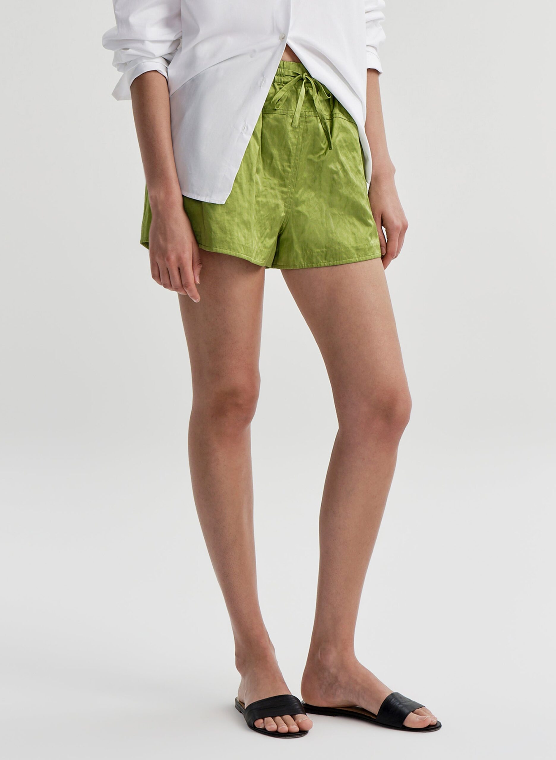 MNALC041026031052034_3 A.L.C. Camden Satin Drawstring Short - Image 3