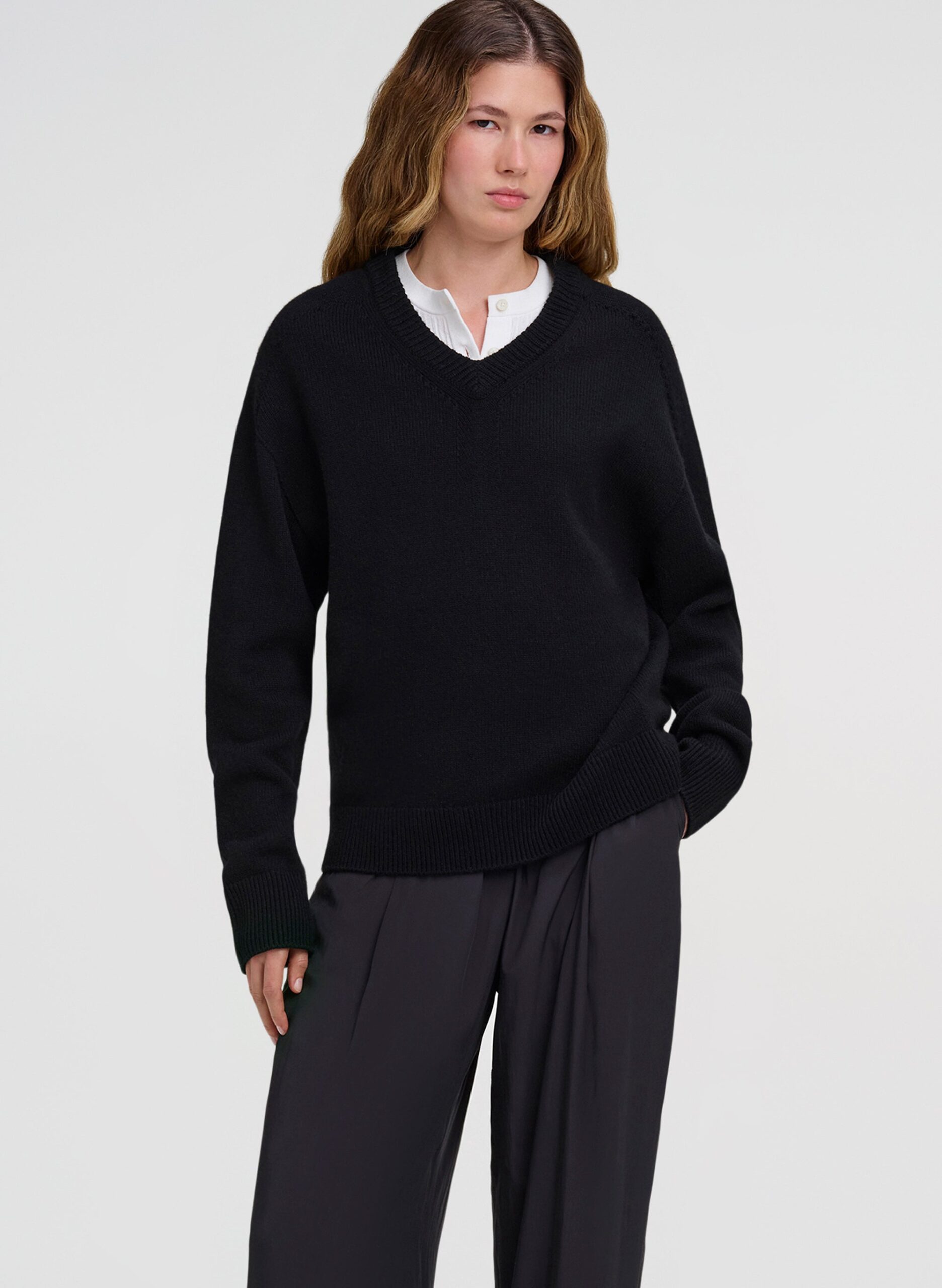 A.L.C. Calven Cashmere V Neck Sweater - Image 1