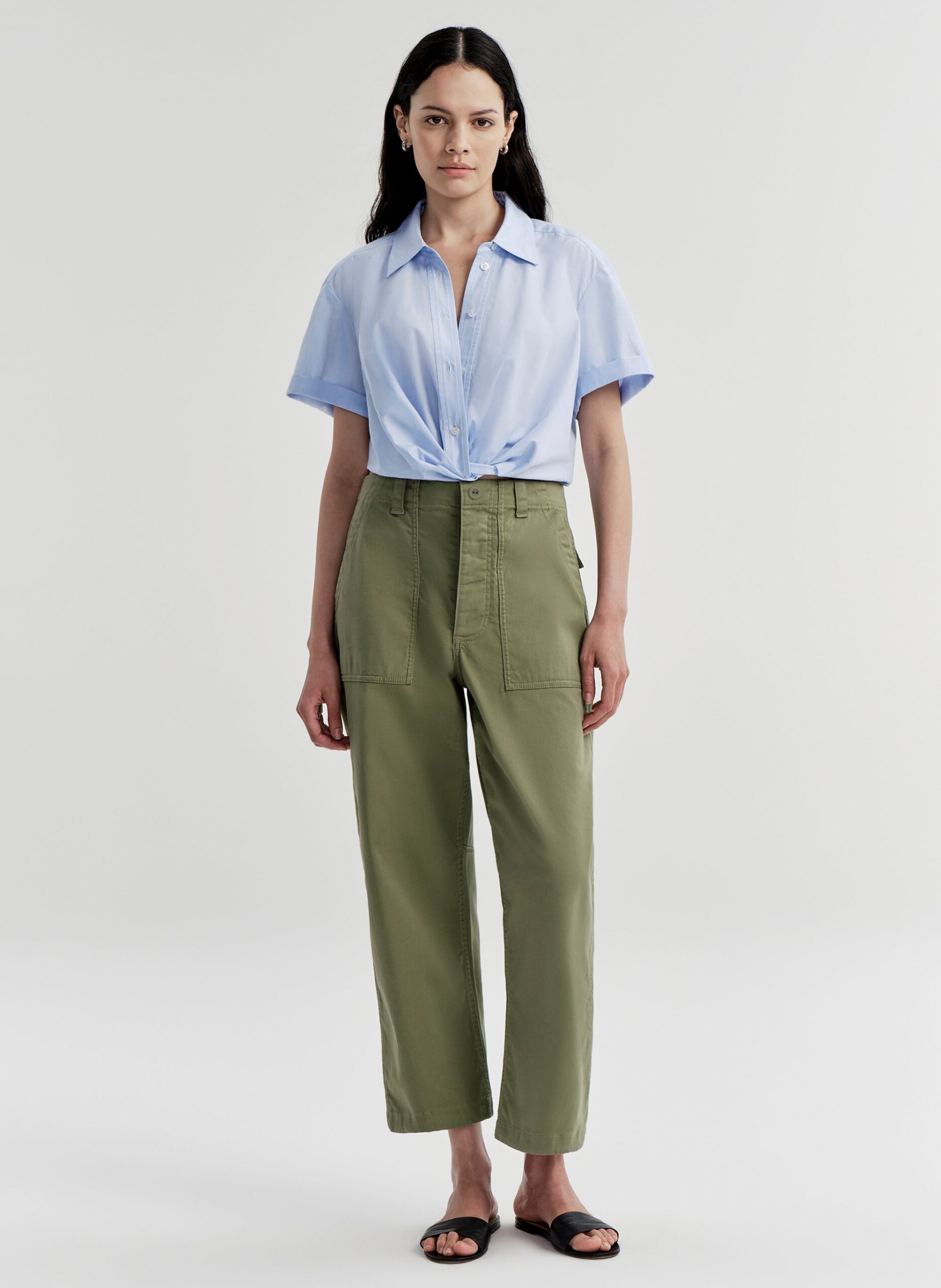 A.L.C. Brayden Cotton Twill Pant - Image 1