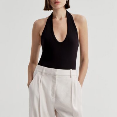 A.L.C. Ari Cotton Halter Tank - Image 1