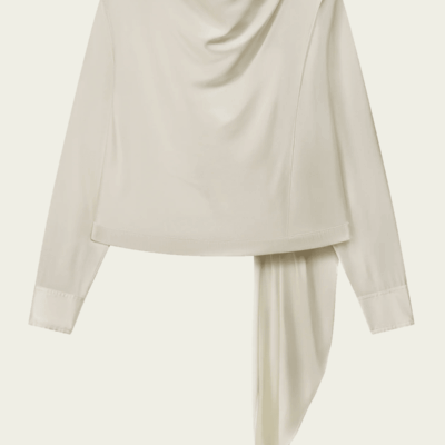 ALC Nadine Silk Draped Top - Image 1