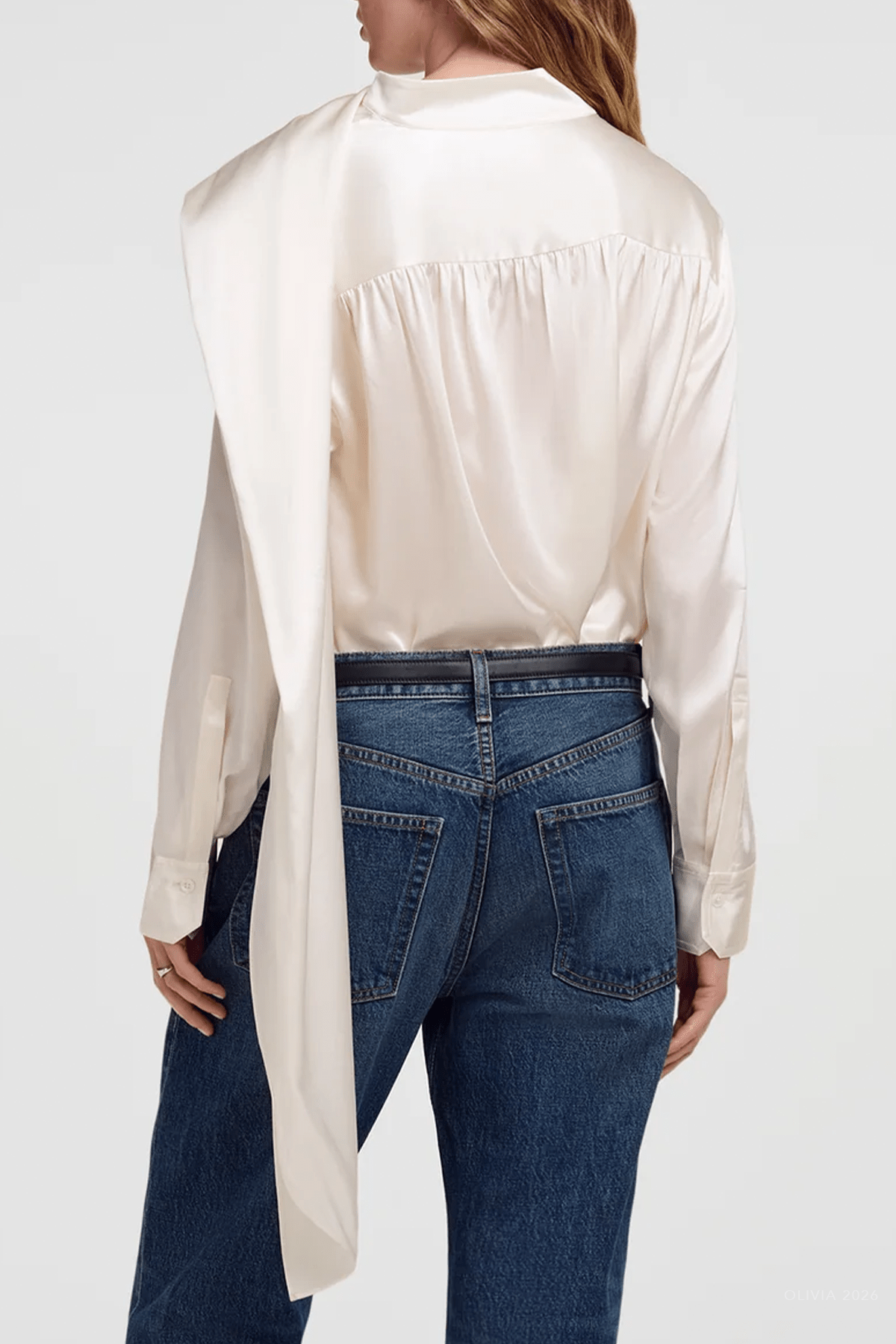 ALC Nadine Silk Draped Top - Image 3