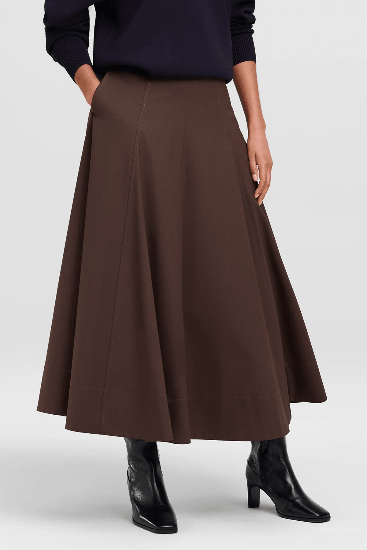 ALC Aminah Tailored Midi Skirt - Image 2