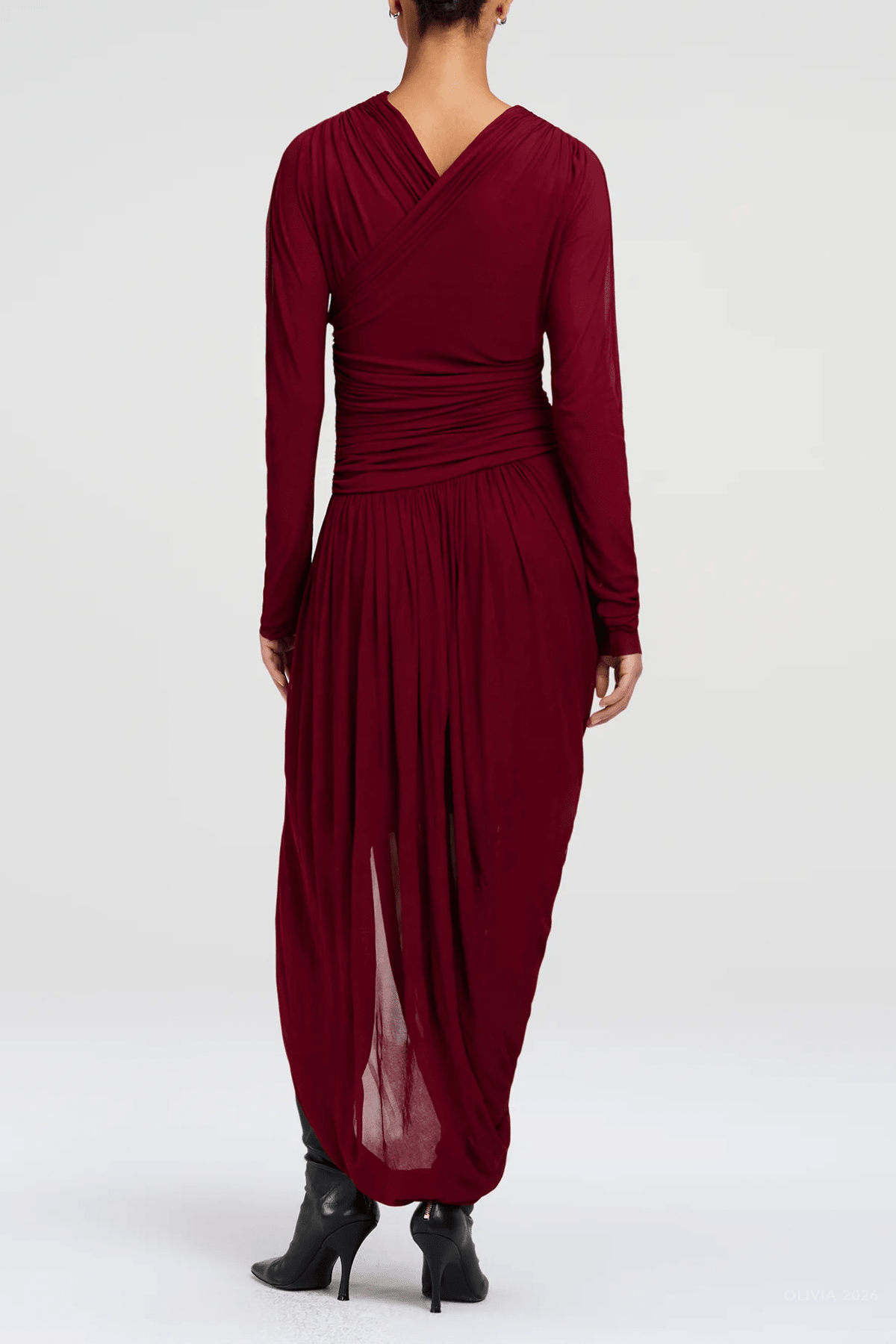 MNALC041026044357129_3 ALC Mailie Jersey Midi Dress - Image 3