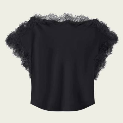 ALC Luna Satin and Lace Top - Image 1