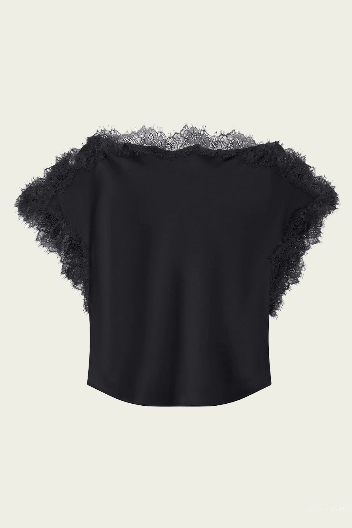 ALC Luna Satin and Lace Top - Image 1
