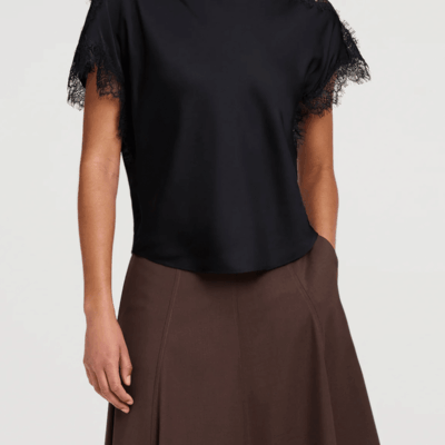 ALC Luna Satin and Lace Top - Image 2