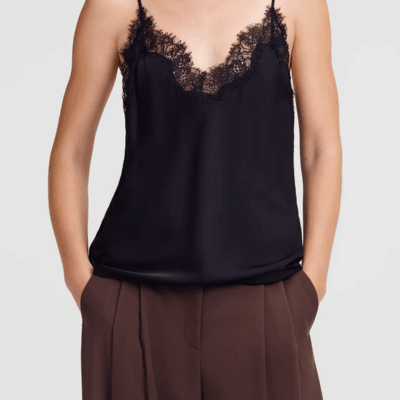 ALC Annabelle Silk and Lace Camisole Top - Image 2