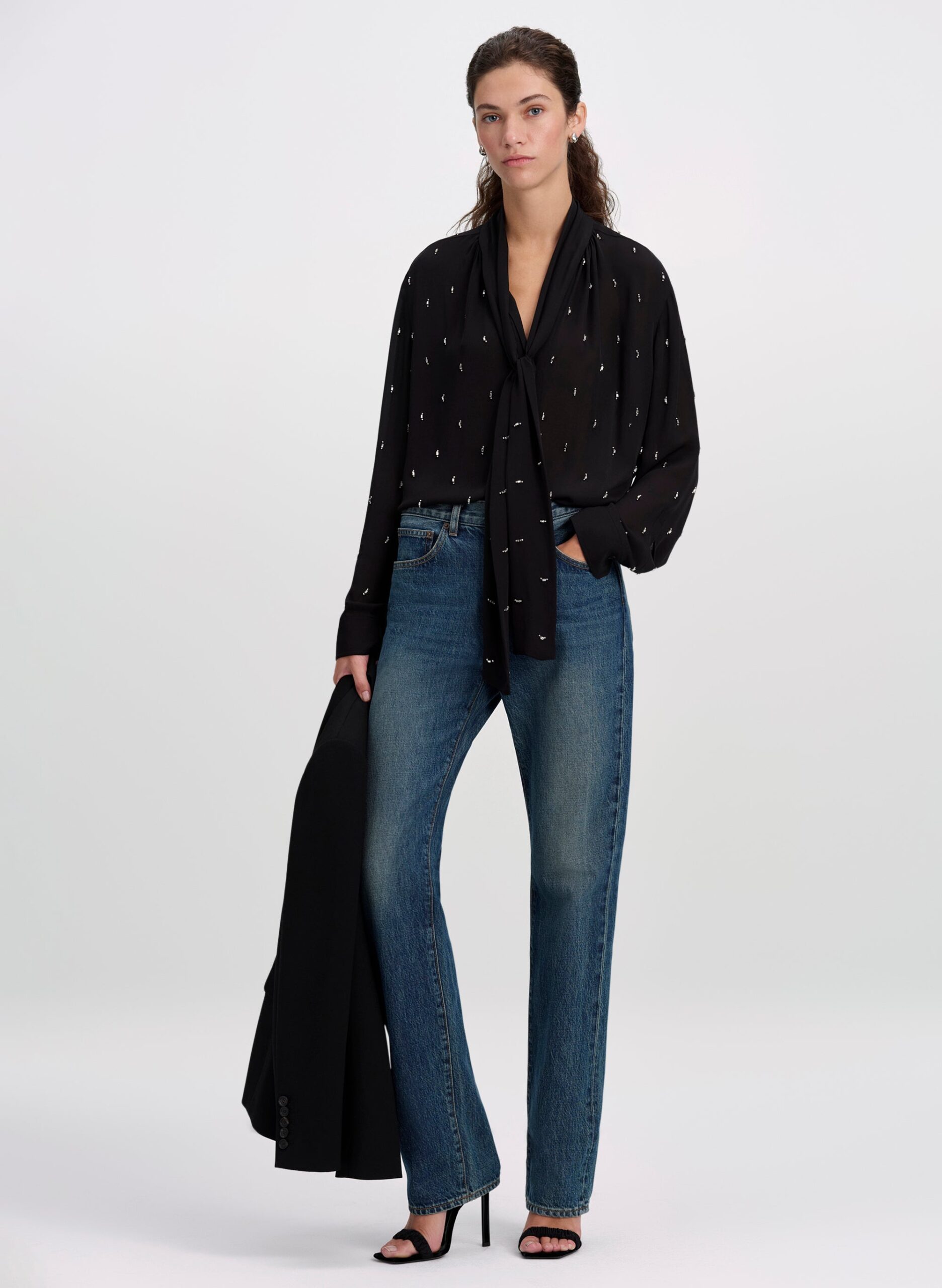 MNALC091026050957002_3 A.L.C. Vivi Embellished Silk Top - Image 3