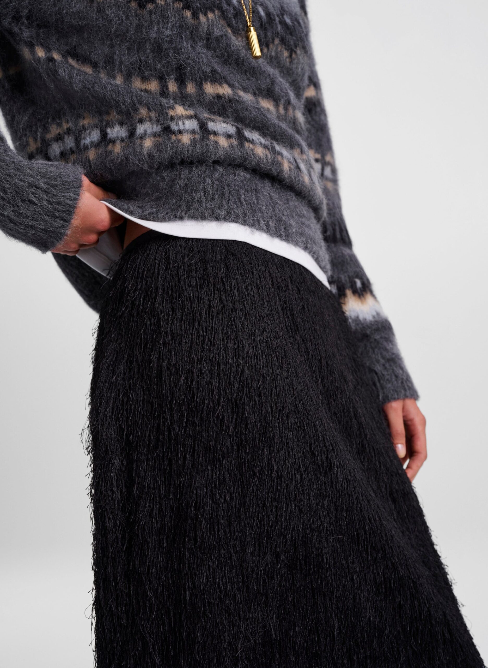 A.L.C. Phoebe Fringe Midi Skirt - Image 2