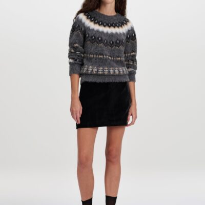 A.L.C. Petra Velvet Mini Skirt - Image 1