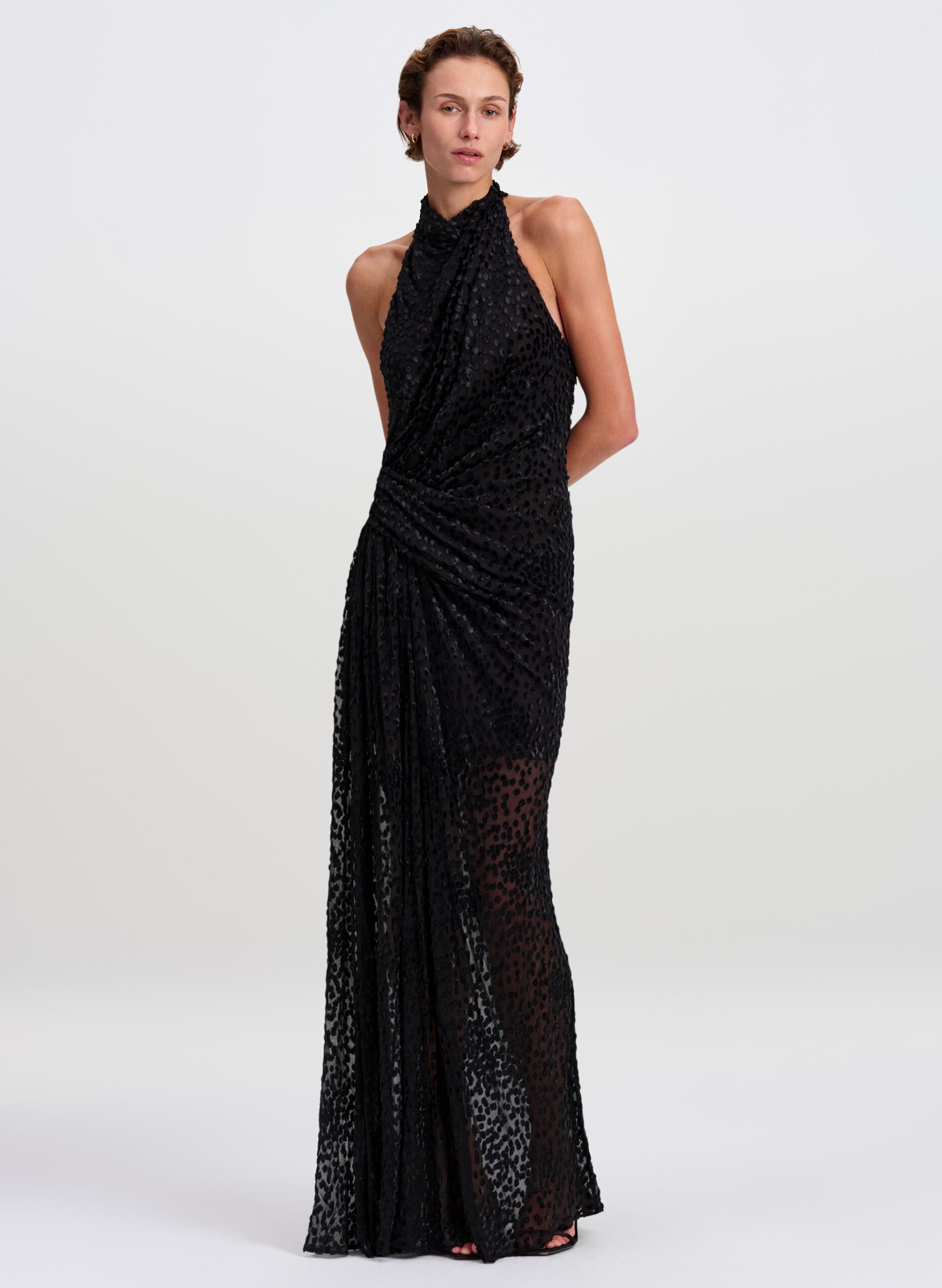 A.L.C. Paloma Silk Devoré Gown - Image 1