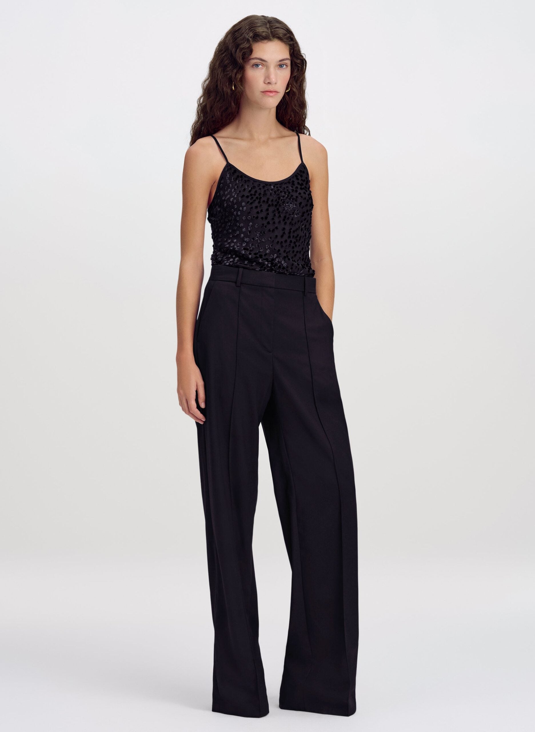 A.L.C. Drew Silk Devoré Camisole Top - Image 3