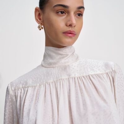 A.L.C. Danielle Silk Jacquard Top - Image 2