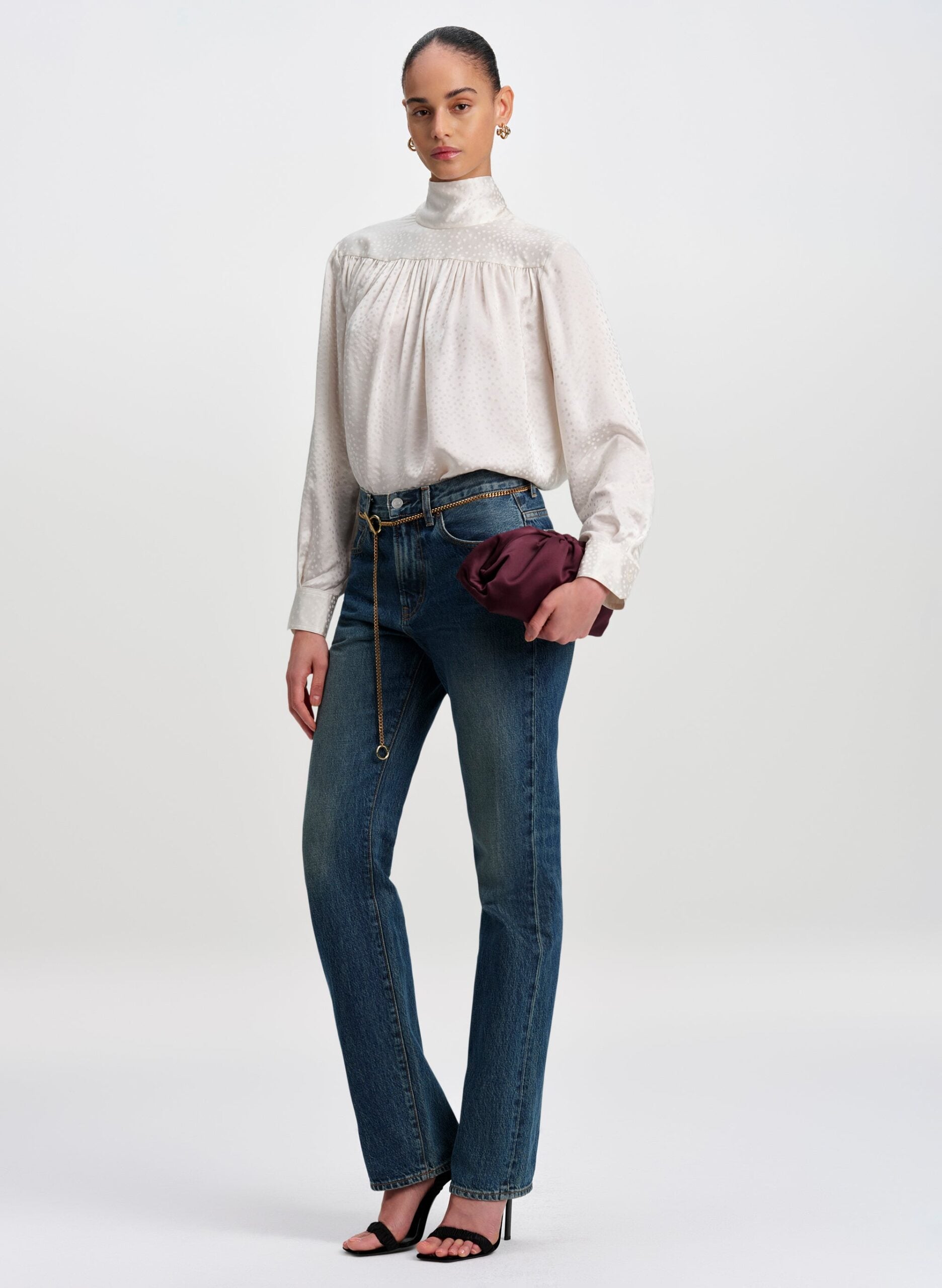 A.L.C. Danielle Silk Jacquard Top - Image 3