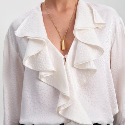 A.L.C. Colette Silk Jacquard Top - Image 2