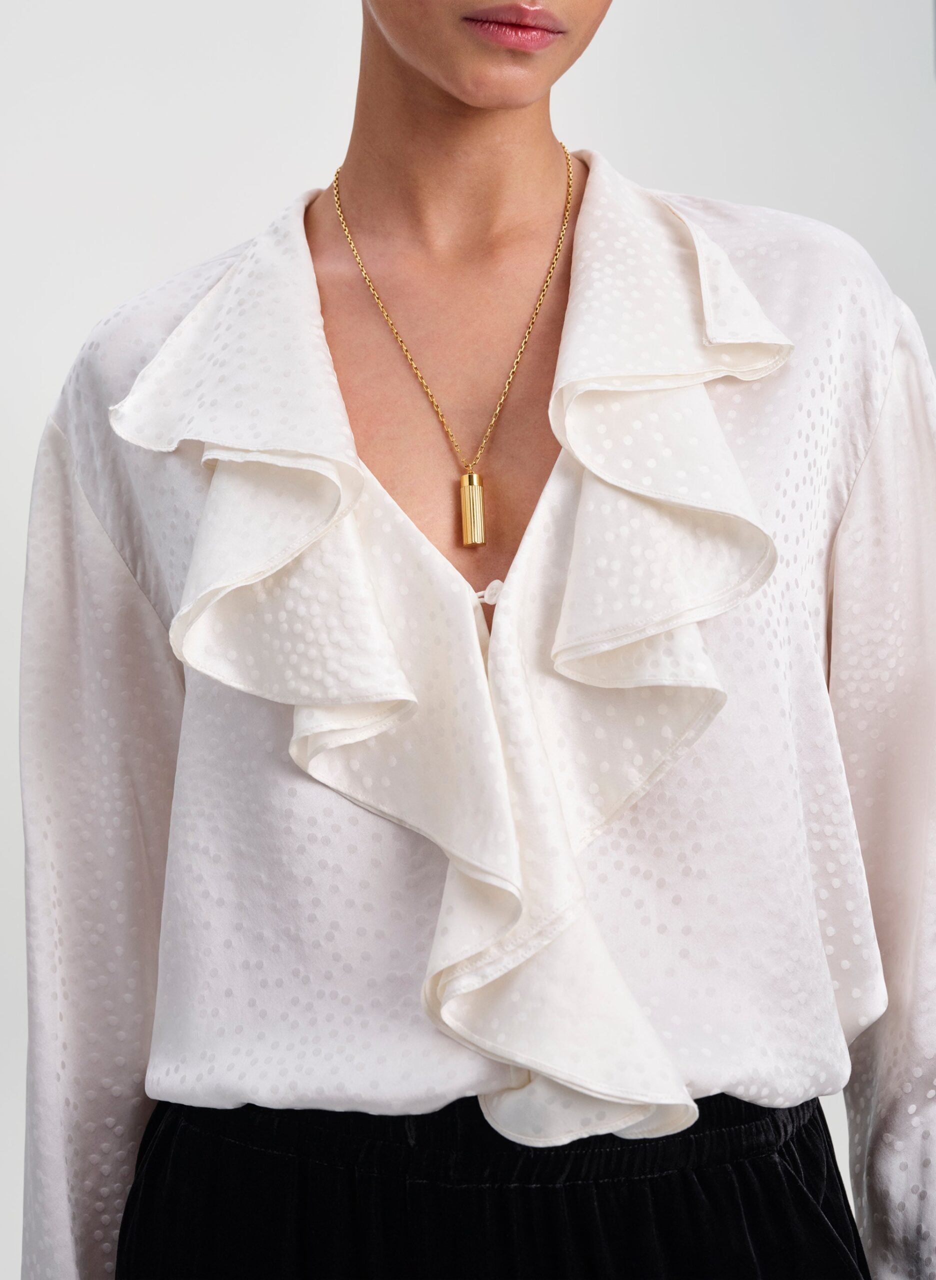 A.L.C. Colette Silk Jacquard Top - Image 2