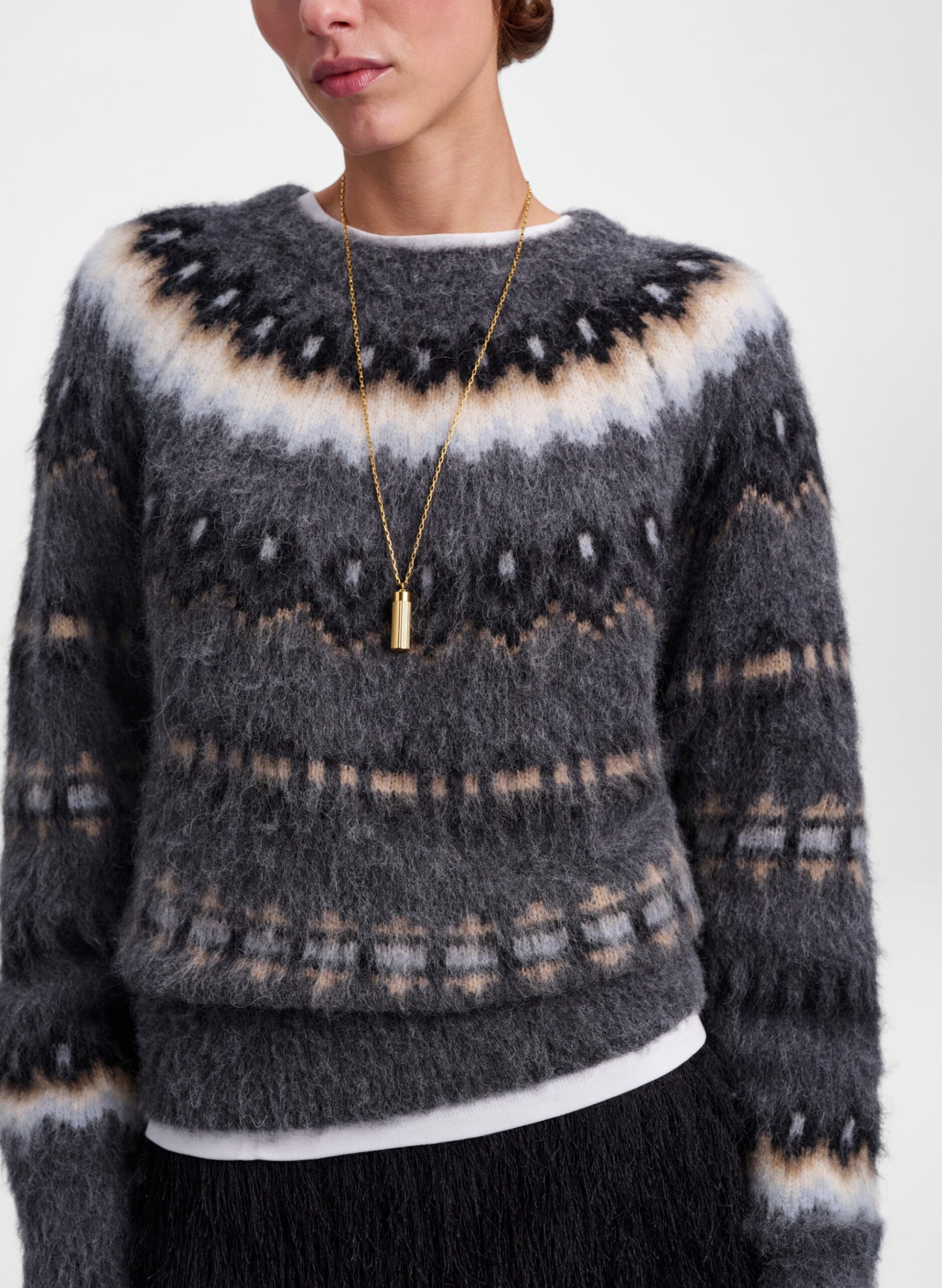 MNALC091026050957031_2 A.L.C. Clara Fair Isle Sweater - Image 2