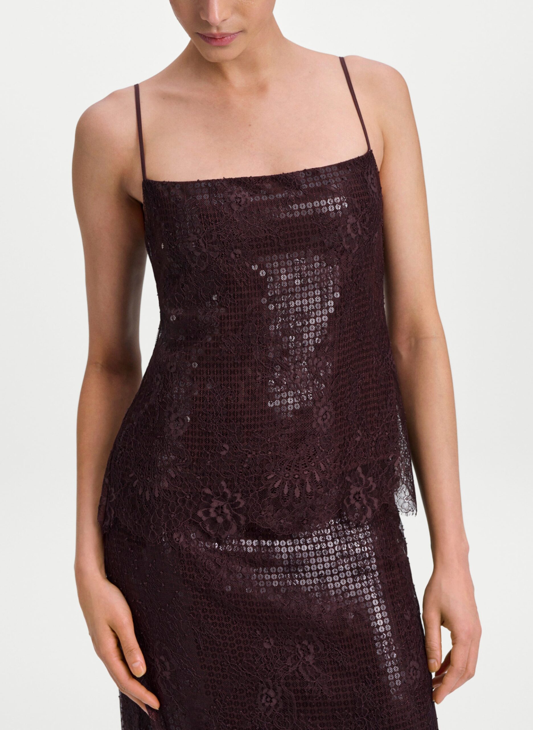 A.L.C. Ariana Sequin and Lace Camisole Top - Image 2
