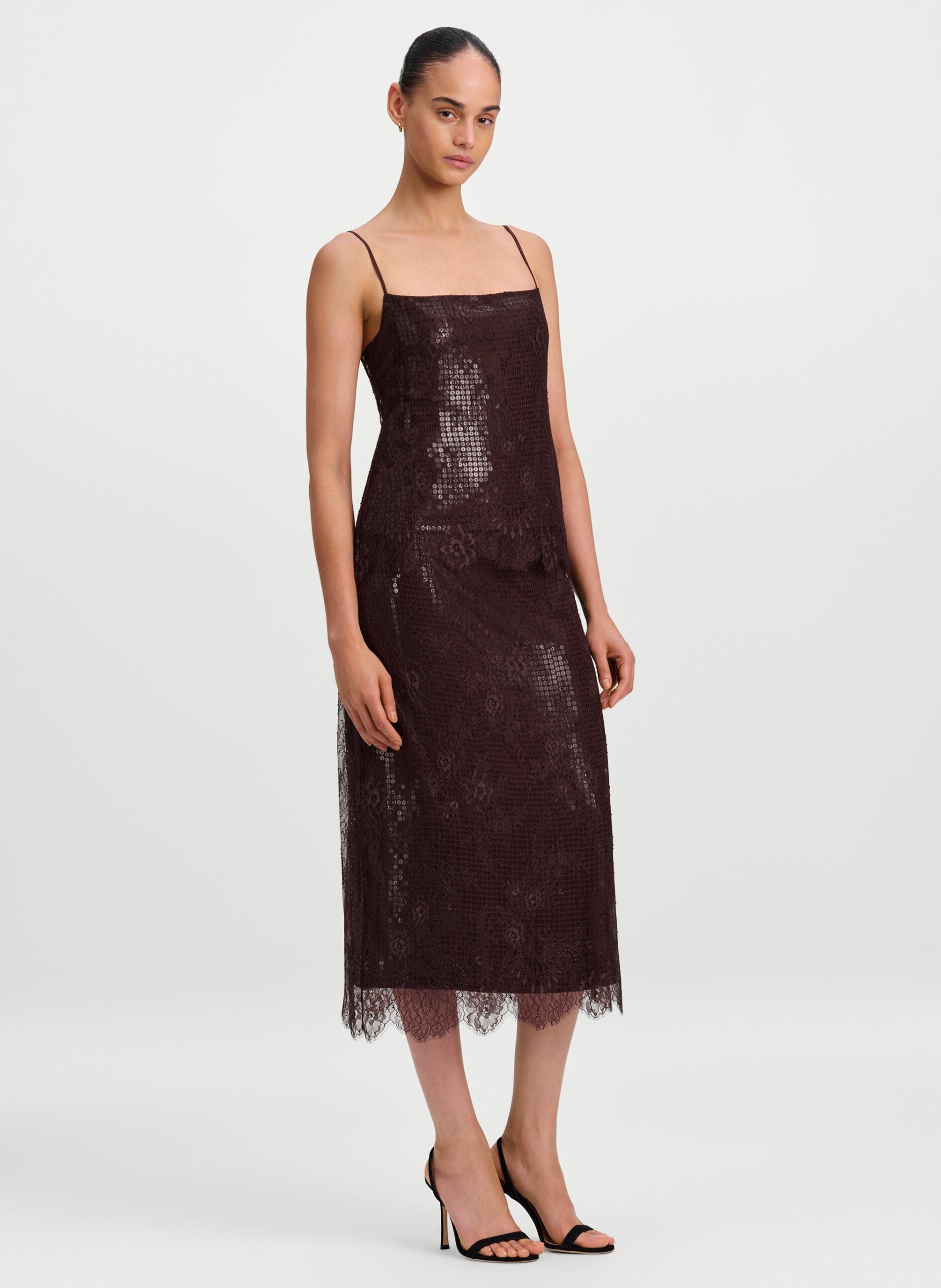 A.L.C. Ariana Sequin and Lace Camisole Top - Image 3