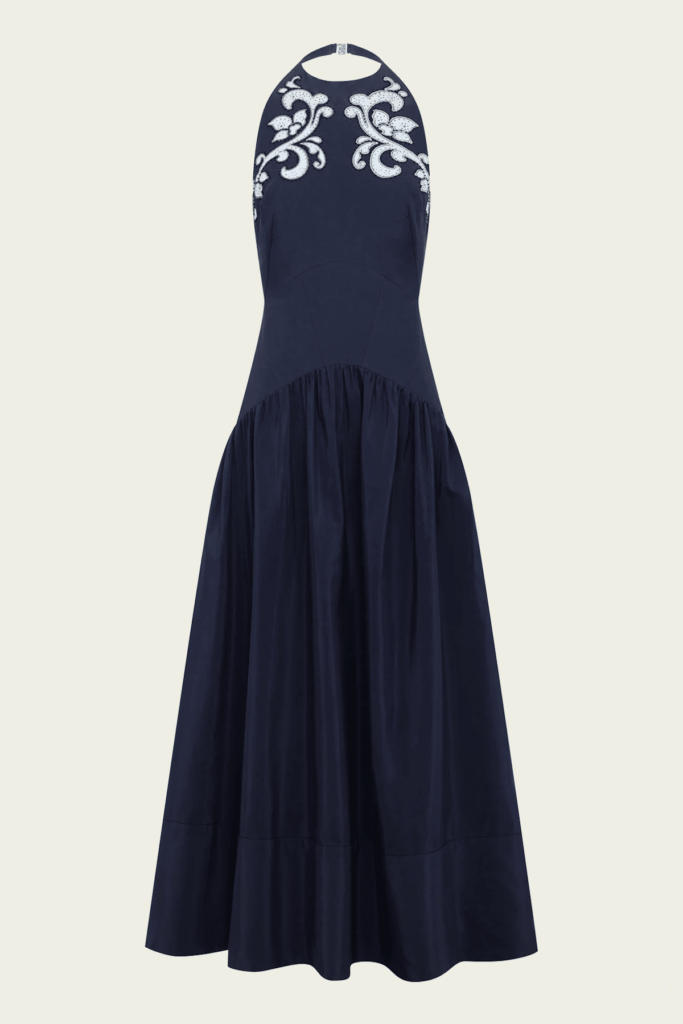 Alemais Dillon Applique Halter Gown - Image 1