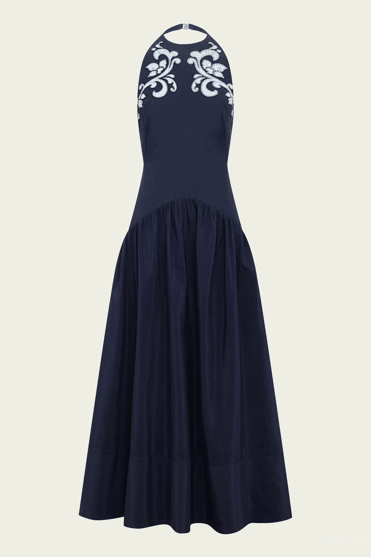 Alemais Dillon Applique Halter Gown - Image 1