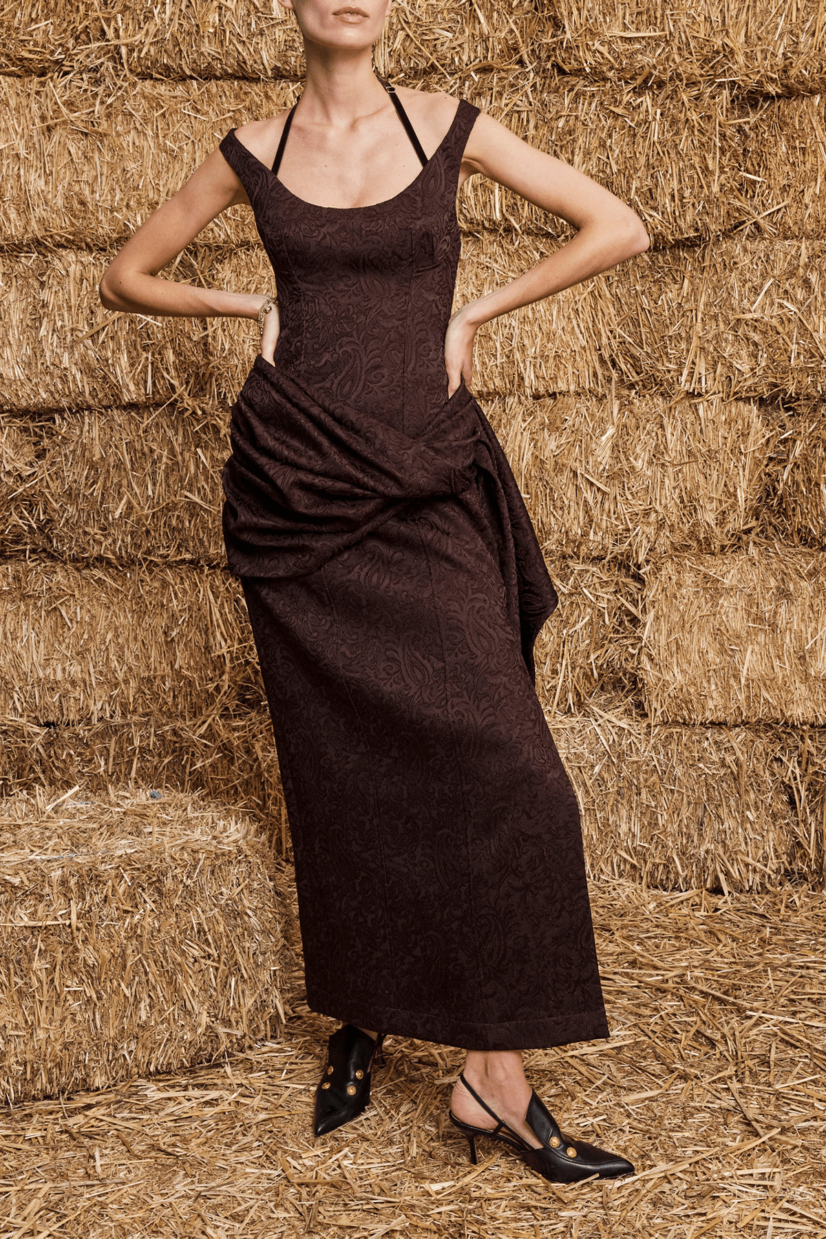 MNALEM041026051058432_2 Alemais Adeline Drape Gown - Image 2