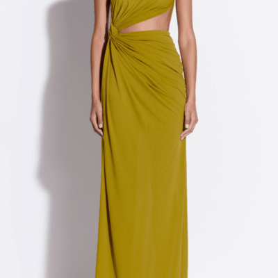 Alex Perry One-Shoulder Draped Gown Crepe Jersey - Image 2
