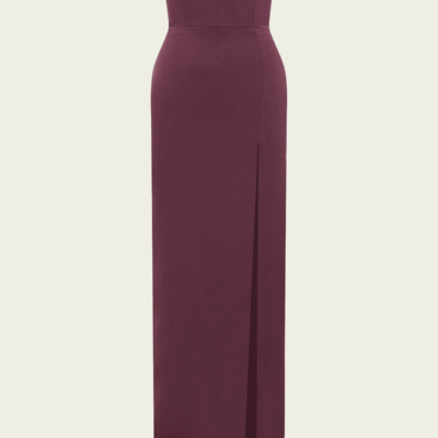 Alex Perry Strapless Cup Column Satin Crepe - Image 1