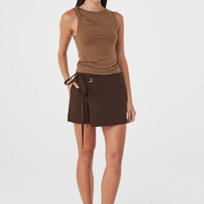 Arcaa Lucia Tie Mini Skirt - Image 2