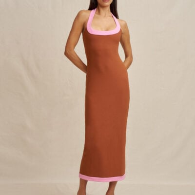 BY JOHNNY. Alexa Halter Midi Dress - Image 1
