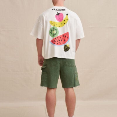 BY JOHNNY. Unisex Stacked Fruit Compact Tee - Image 1