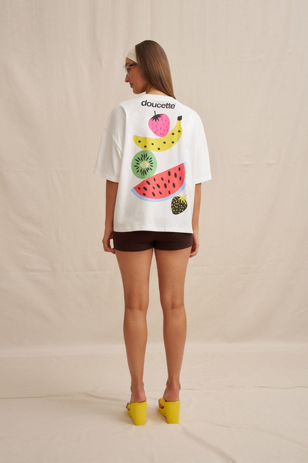 BY JOHNNY. Unisex Stacked Fruit Compact Tee - Image 3