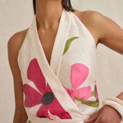 BY JOHNNY. Tropicana Wrap Mini Dress - Image 2