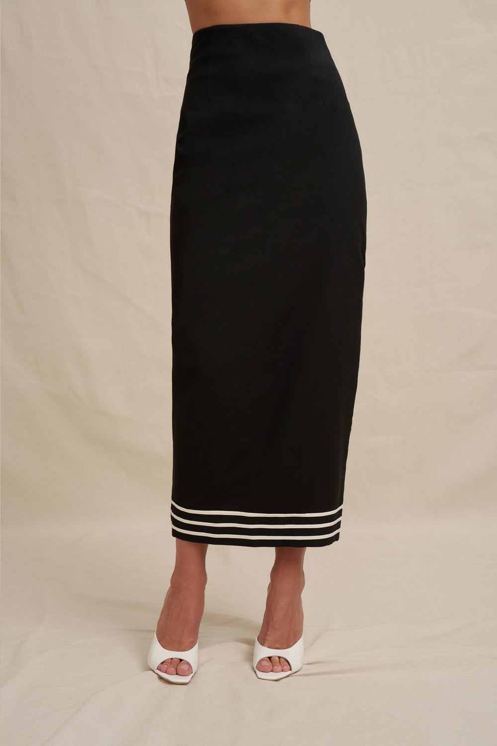 BY JOHNNY. Sloane Stripe Ankle Skirt - Image 2