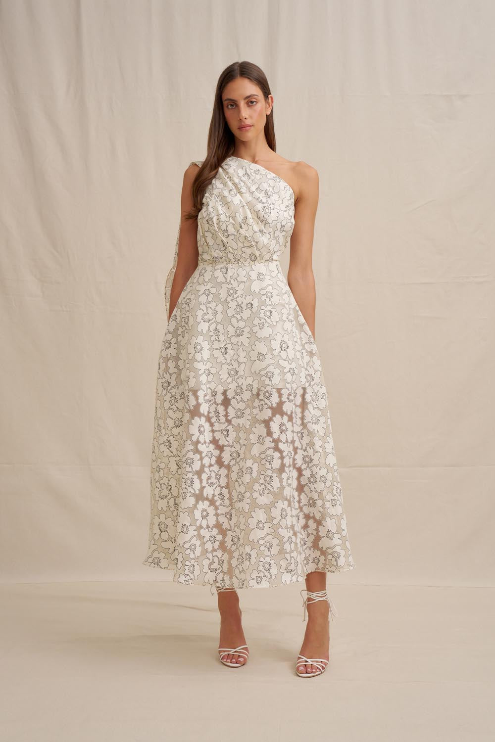 BY JOHNNY. Serephina Floral Ankle Dress - Image 1