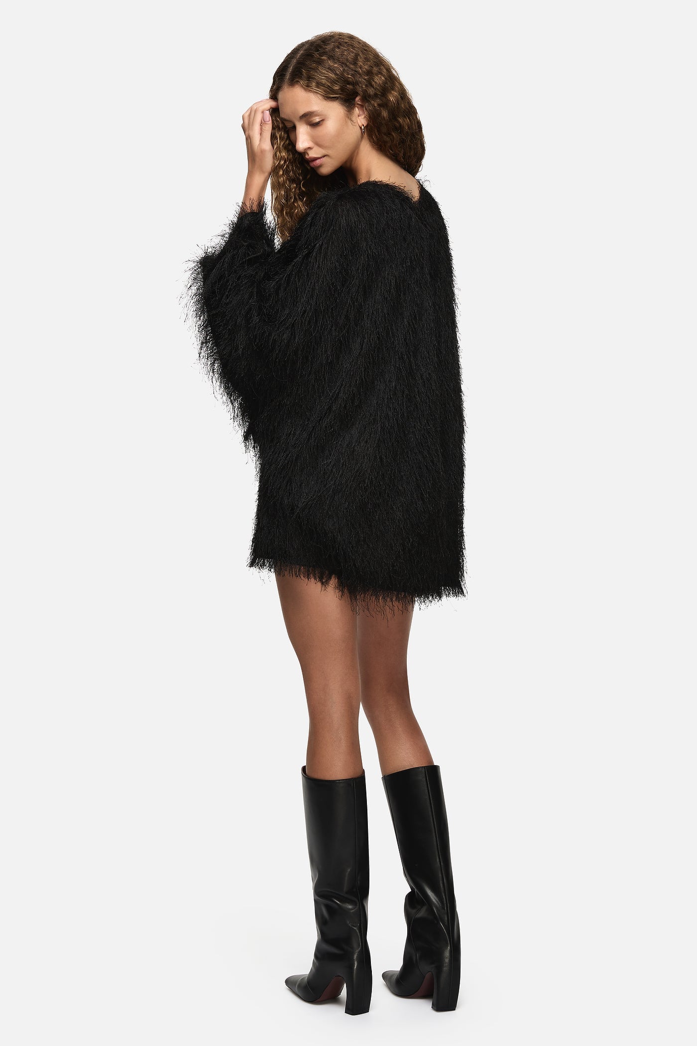 MNBLA051026015505012_2 Blanca Raffy Top Black - Image 2