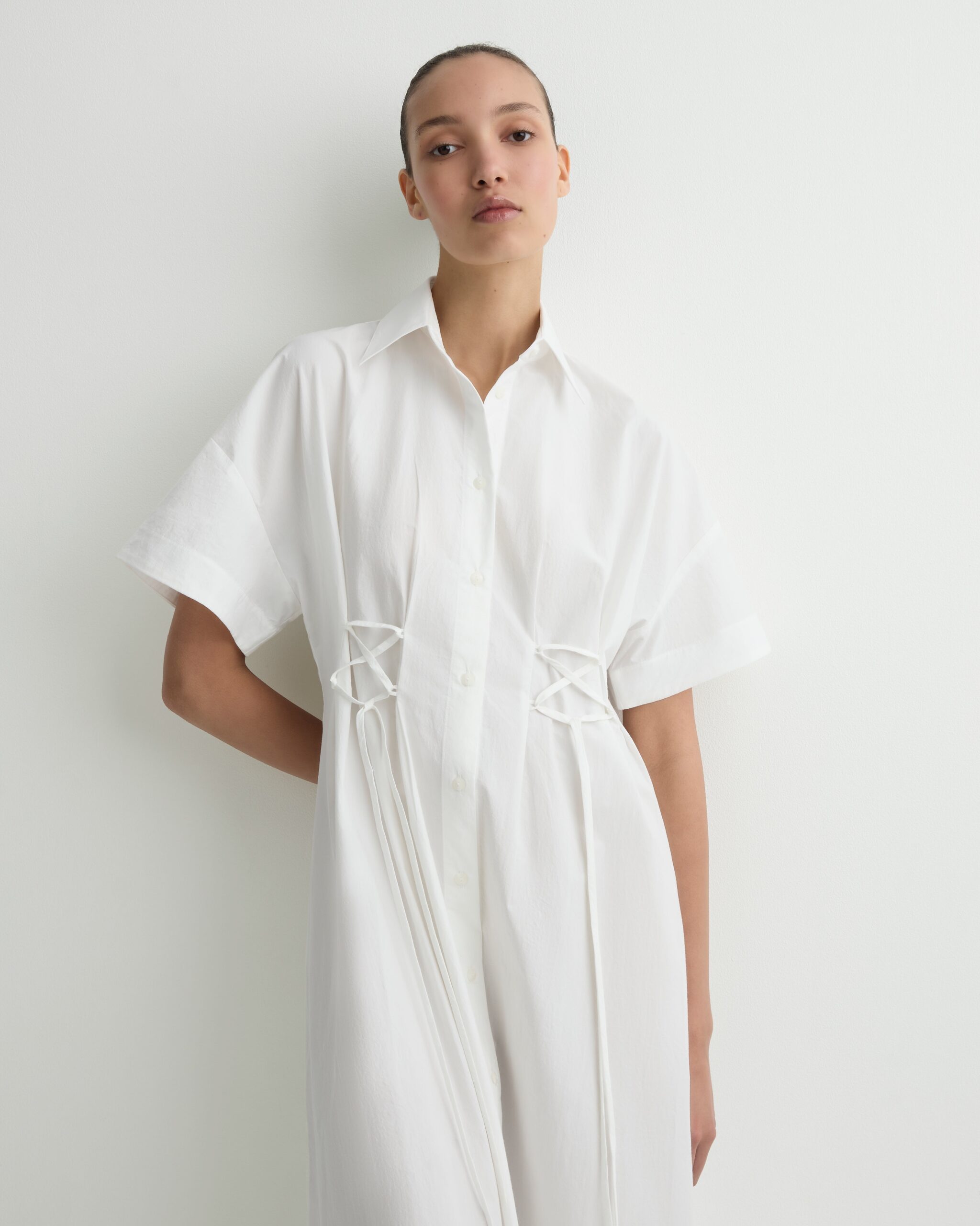 MNBON051026020422012_2 Bondi Born Kyoto Lace Front Shirt Dress - Image 2