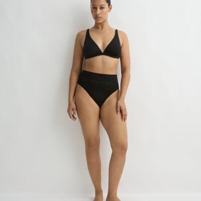 Bondi Born Joan Bikini Bottom - Black (Singuleur®) - Image 1