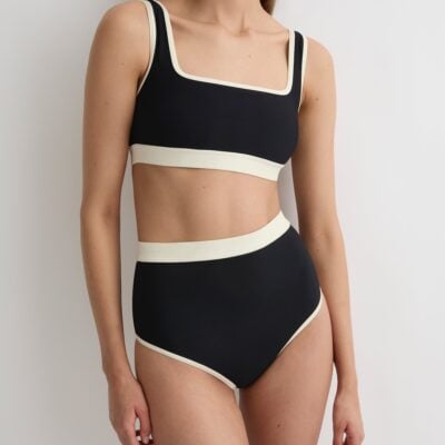 Bondi Born Hayden Bikini Top - Black (Sculpteur®) - Image 1