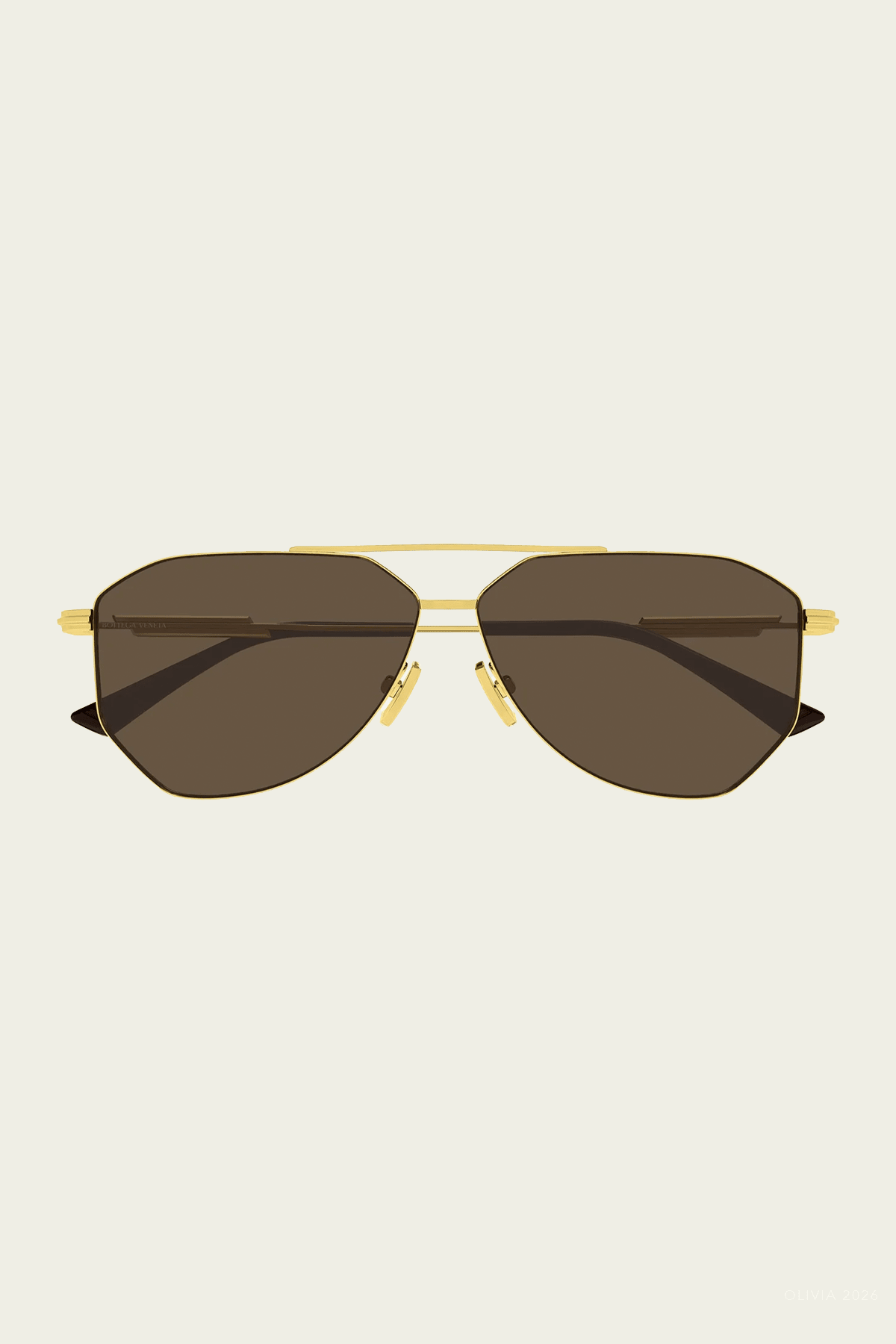 Bottega Veneta Square Aviator Sunglasses - Image 1