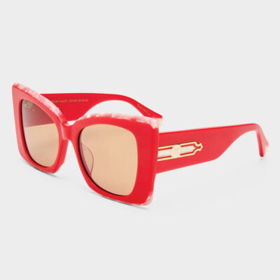 CAMILLA Where's MY Valet Sunglasses Solid Poppy / Ivory Marble Gold - Image 1
