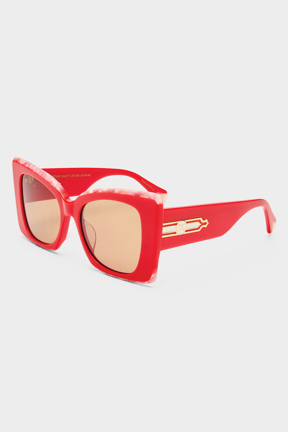 CAMILLA Where's MY Valet Sunglasses Solid Poppy / Ivory Marble Gold - Image 1